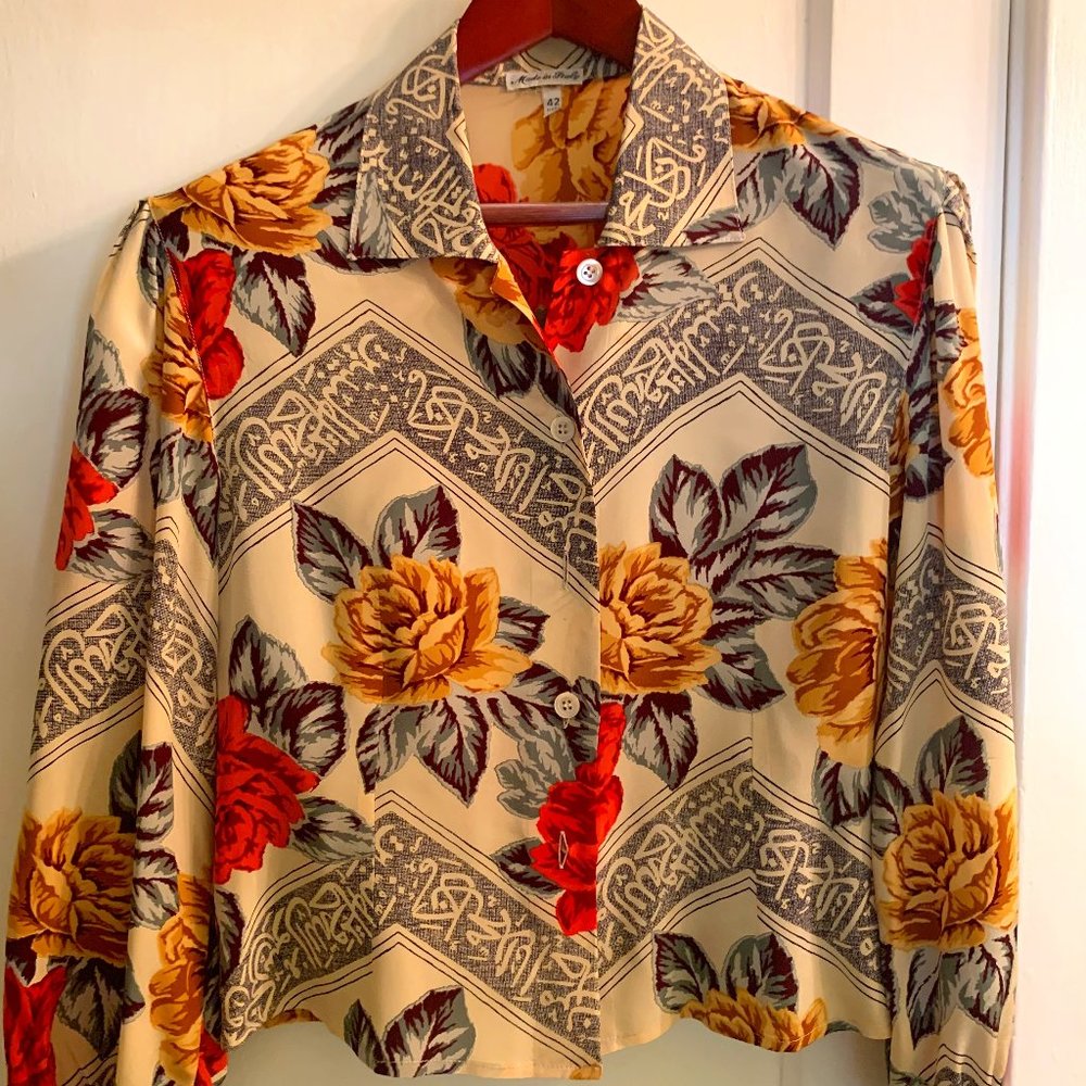 Made in Italy vintage silk blouse